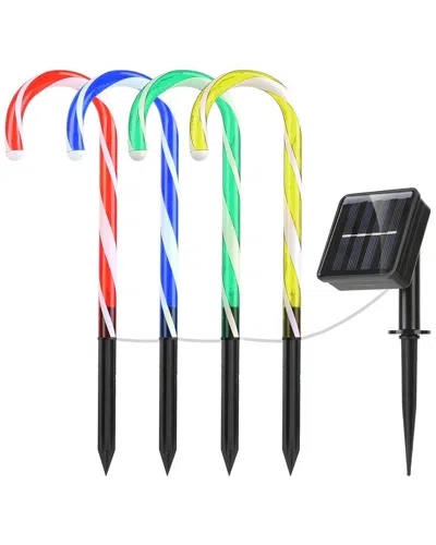 Fresh Fab Finds Solar Christmas Candy Cane Light In Black