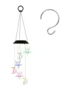 Fresh Fab Finds 2-pack Solar Moon & Star Wind Chimes
