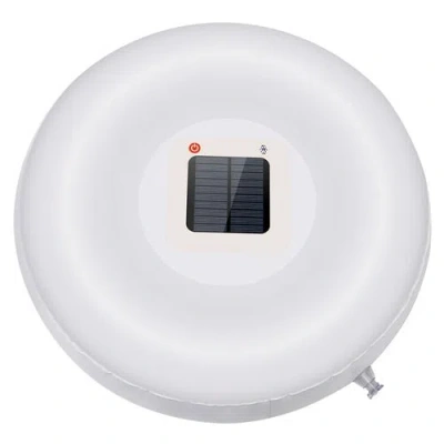 Fresh Fab Finds Solar Powered Floating Pool Lamps Light Sensor Swimming Pool With 7 Colors Change Waterproof Inflati In White