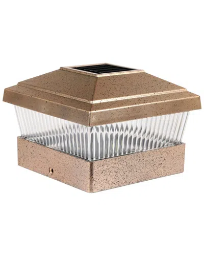 Fresh Fab Finds Solar Powered Garden Post Lights In Brown