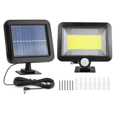 Fresh Fab Finds Solar Wall Lights 100 Led Beads Motion Sensor Ip65 Waterproof In Black