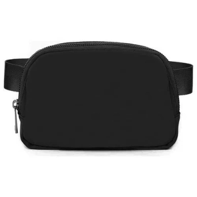 Fresh Fab Finds Sport Fanny Pack Unisex Waist Pouch Belt Bag Purse Chest Bag In Black