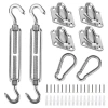 FRESH FAB FINDS SUN SHADE SAIL HARDWARE KIT STAINLESS STEEL CANOPY INSTALLATION KIT FIXING ACCESSORY FOR RECTANGULAR