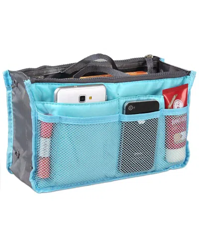 Fresh Fab Finds Travel Insert Blue Handbag Organizer In Multi
