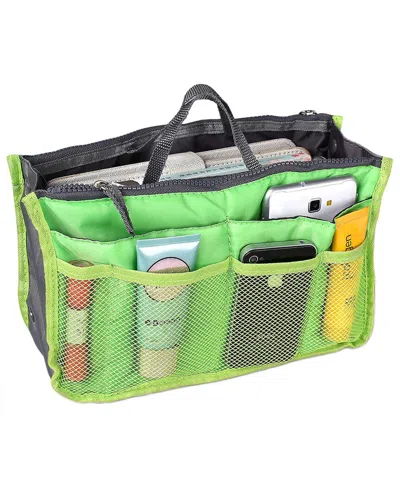 Fresh Fab Finds Travel Insert Green Handbag Organizer In Multi