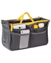 Fresh Fab Finds Travel Insert Grey Handbag Organizer