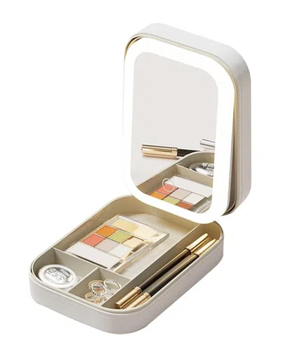Fresh Fab Finds Travel Makeup Bag With Led Mirror In Neutral