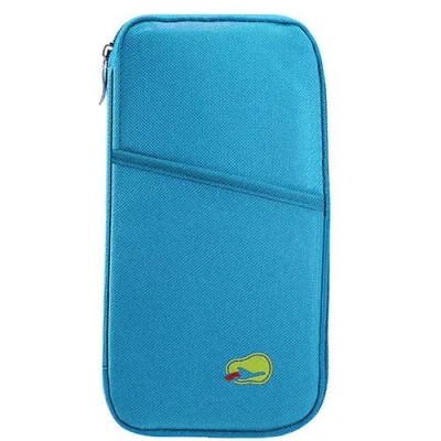 Fresh Fab Finds Travel Passport Wallet 12 Cells Ticket Id Credit Card Holder Water Repellent Documents Phone Organiz In Blue