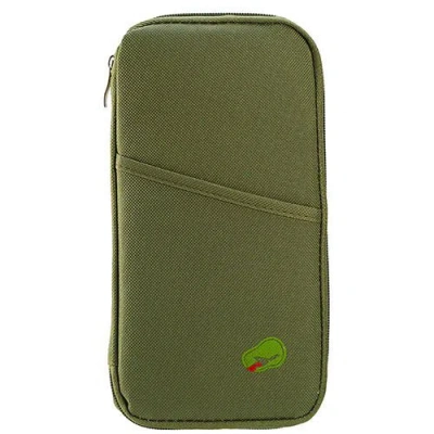 Fresh Fab Finds Travel Passport Wallet 12 Cells Ticket Id Credit Card Holder Water Repellent Documents Phone Organiz In Green
