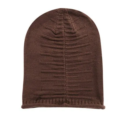 Fresh Fab Finds Unisex Knit Beanie Hat Winter Warm Hat Slouchy Baggy Hats Skull Cap 5 Colors In Brown