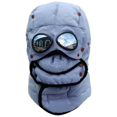 Fresh Fab Finds Unisex Thermal Winter Goggles Hat Warmth Trapper Trooper Cap Windproof Dustproof Breathable Hat In Blue
