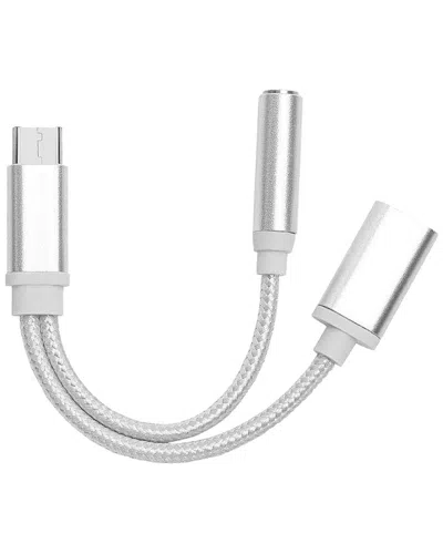 Fresh Fab Finds Usb-c To 3.5mm Aux Audio Adapter In Gray