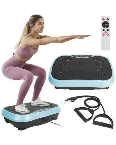 Fresh Fab Finds Vibration Exercise Machine With Resistance Bands In Blue