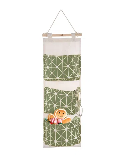 Fresh Fab Finds Wall Mounted Storage Bag With 3 Pockets In Neutral
