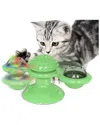 Fresh Fab Finds Windmill Turntable Interactive Cat Toy In Green
