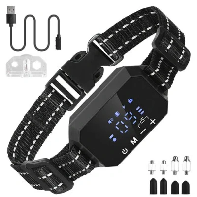 Fresh Fab Finds Wireless Gps Dog Fence Rechargeable Waterproof Electric Dog Collar 98-3280ft Adjustable Radius Pet C In Black