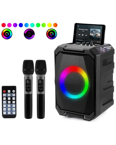 Fresh Fab Finds Wireless Party Speaker With 2 Mics In Black