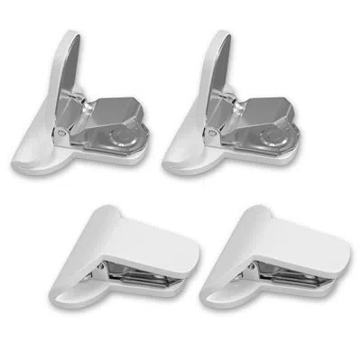 Fresh Ideas Duvet Cover Comforter Clips, 4-pack In White