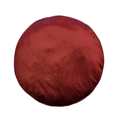 Fresh Ideas Edie@home Velvet Throw Pillow In Red
