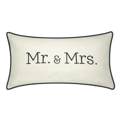 Fresh Ideas Embroidered Throw Pillow In Neutral