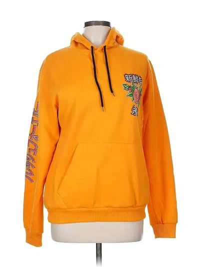 Pre-owned Fresh Laundry Pullover Hoodie In Orange