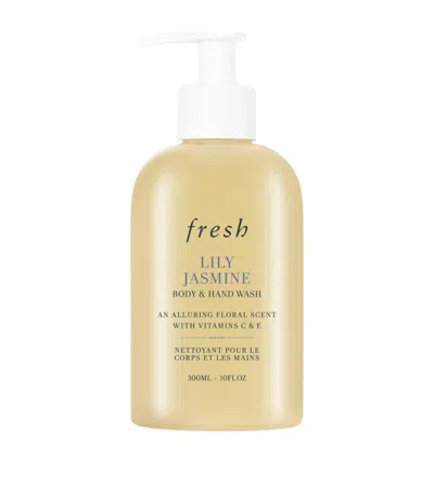 Fresh Lily Jasmine Hand & Body Wash In White