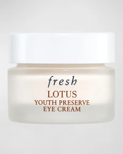 Fresh Lotus Youth Preserve Depuffing Eye Cream, 0.5 Oz. In White