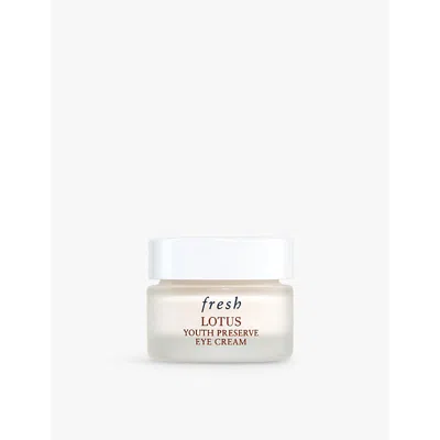 Fresh Lotus Youth Preserve Depuffing Eye Cream In White