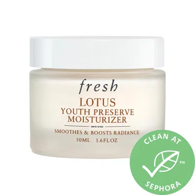 Fresh Minicrème De Jour Lissante Lotus Youth Preserve Line & Texture 1.69 oz / 50 ml In White