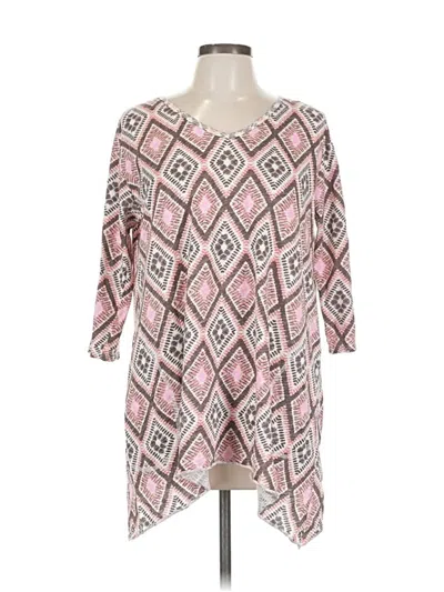 Pre-owned Fresh Produce 3/4 Sleeve T-shirt In Pink