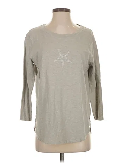 Pre-owned Fresh Produce 3/4 Sleeve T-shirt In Gray