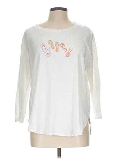 Pre-owned Fresh Produce 3/4 Sleeve T-shirt In Ivory