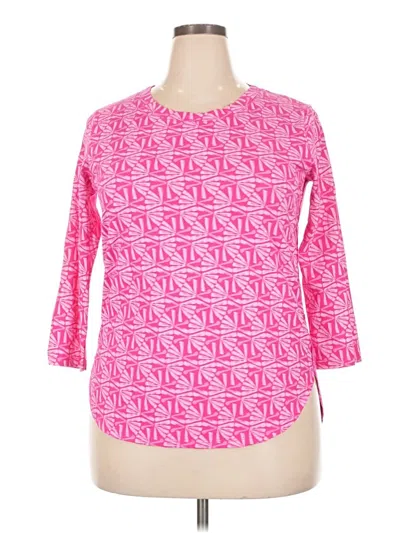 Pre-owned Fresh Produce 3/4 Sleeve T-shirt In Pink