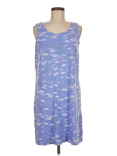 Pre-owned Fresh Produce Casual Dress In Blue