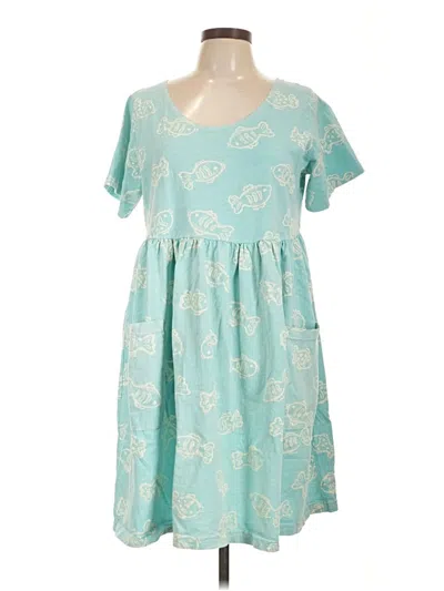 Pre-owned Fresh Produce Casual Dress In Blue