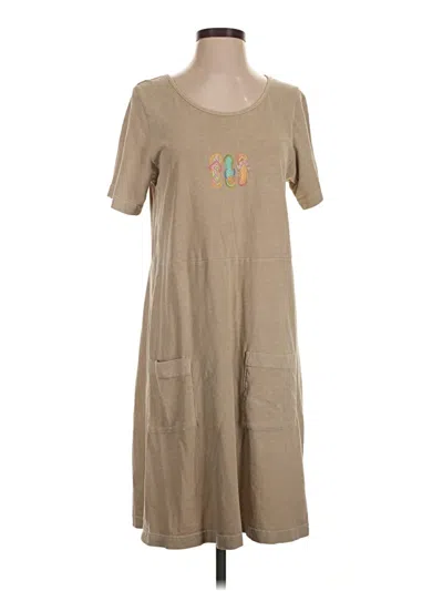 Pre-owned Fresh Produce Casual Dress In Tan