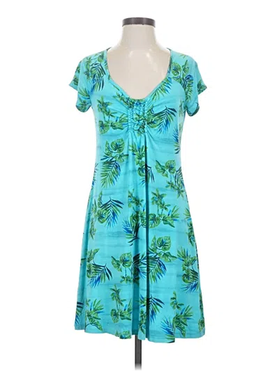 Pre-owned Fresh Produce Casual Dress In Teal