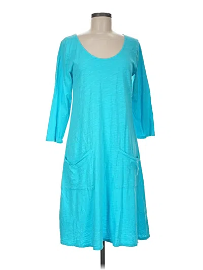 Pre-owned Fresh Produce Casual Dress In Teal
