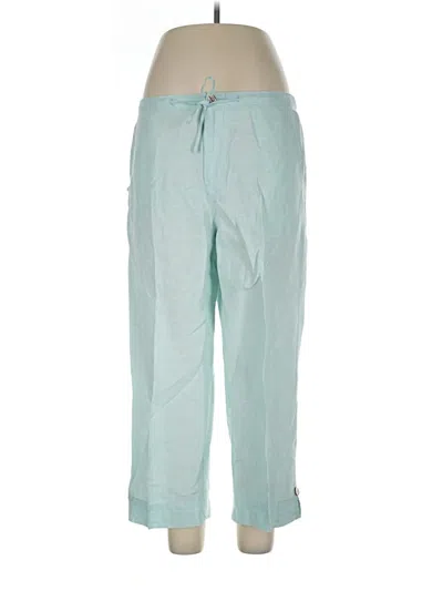 Pre-owned Fresh Produce Linen Pants In Teal