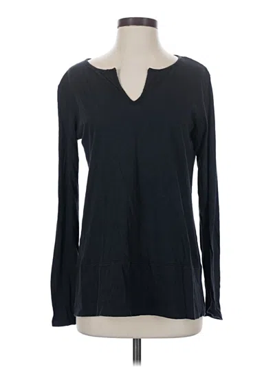 Pre-owned Fresh Produce Long Sleeve Henley Shirt In Blue