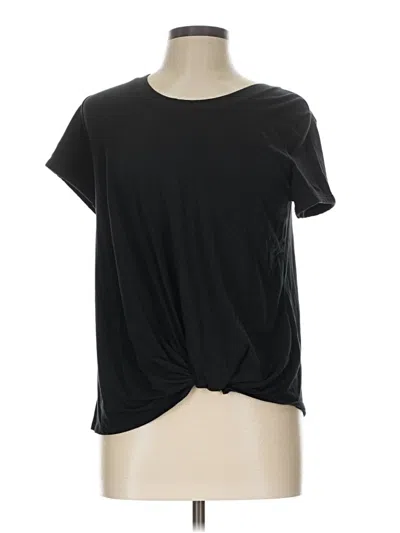 Pre-owned Fresh Produce Short Sleeve Top Black Crew Neck Tops