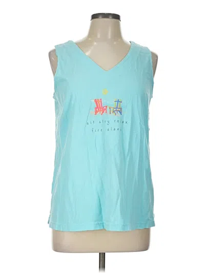 Pre-owned Fresh Produce Sleeveless T-shirt In Teal