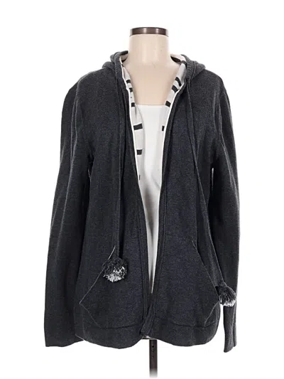 Pre-owned Fresh Produce Zip Up Hoodie In Gray