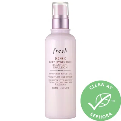 Fresh Rose And Hyaluronic Acid Deep Hydration Balancing Emulsion In White