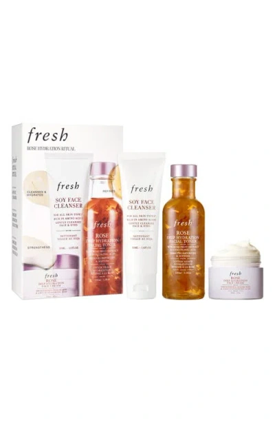 Fresh ® Rose Hydration Ritual Set $71 Value In Transparent