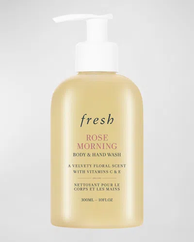 Fresh Rose Morning Body & Hand Wash, 10 Oz. In White