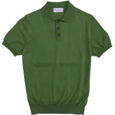 Fresh Weller Extra Fine Cotton Knitted Polo In Green