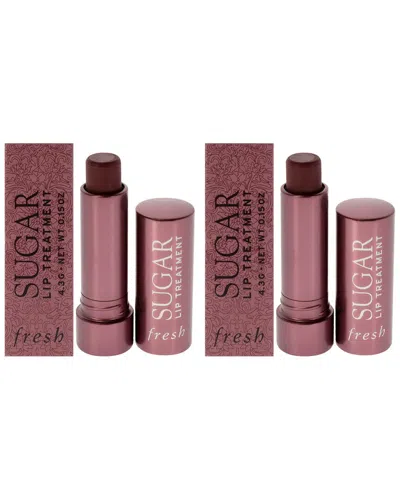 Fresh Women's 0.15oz Sugar Lip Treatment Mauve Pack Of 2 In Brown