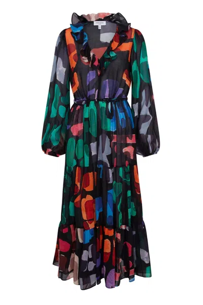 Fresha London Women's Ivy Dress Abstract In Black