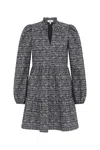 Fresha London Women's Riley Dress Black Metallic In Black